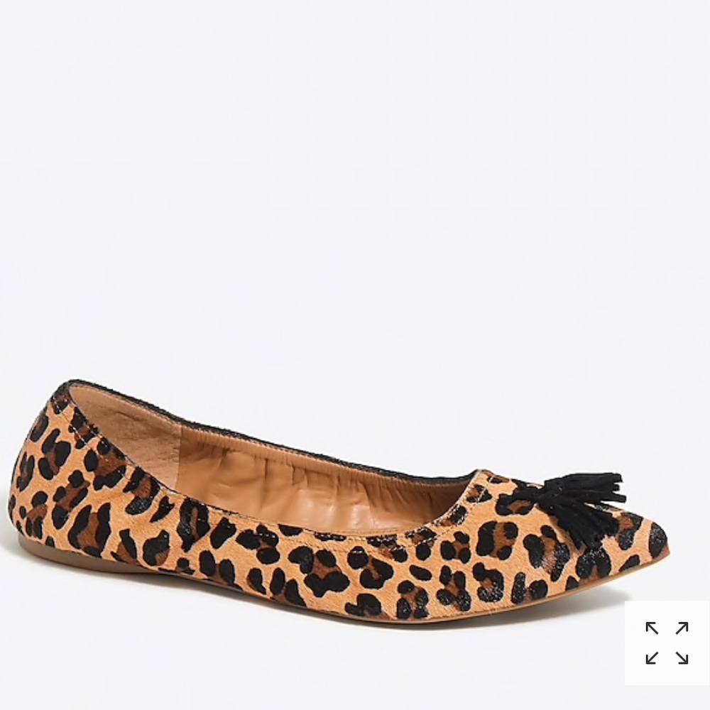 NWT J. Crew Leopard Flats